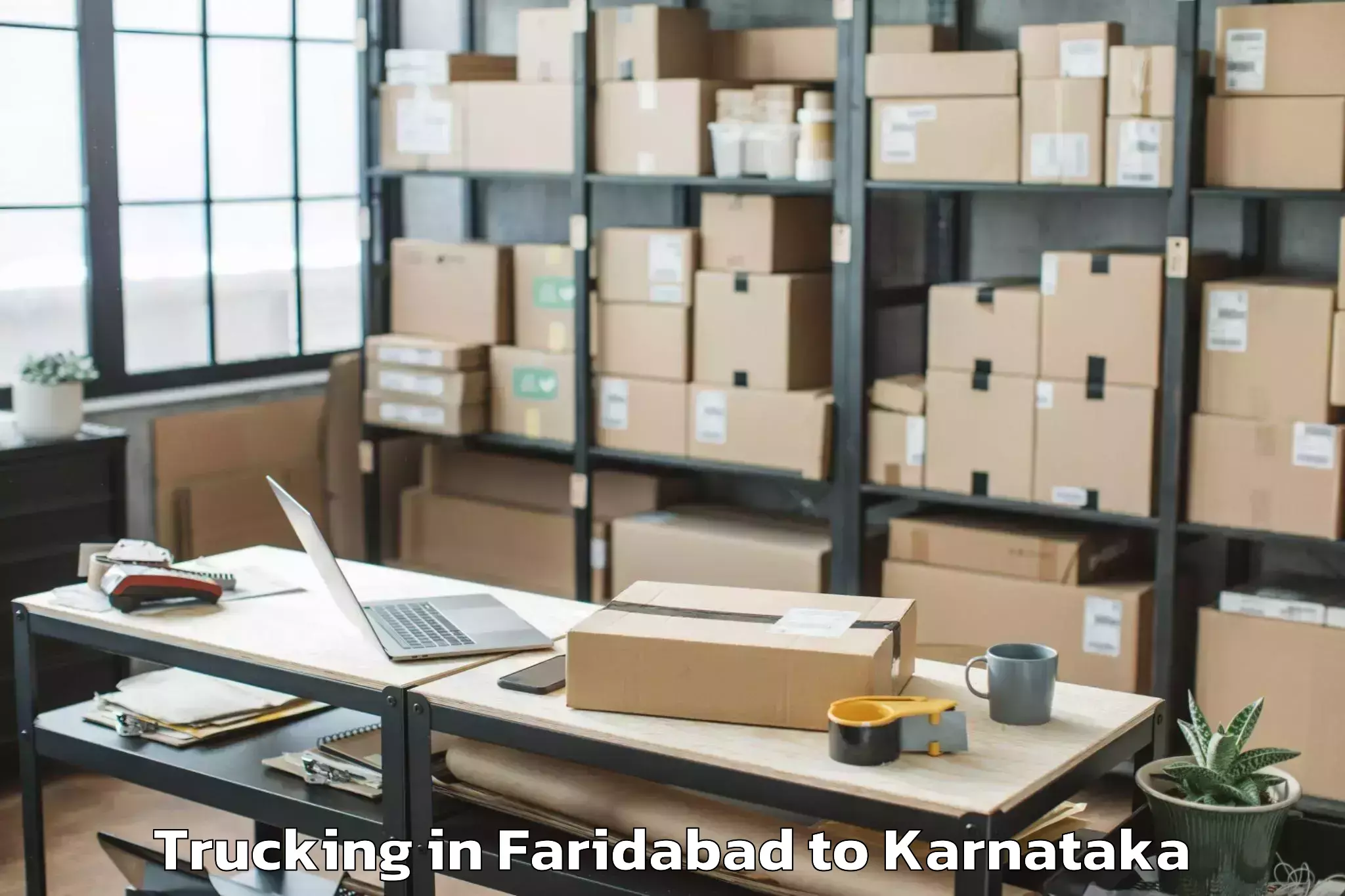 Easy Faridabad to Coondapoor Trucking Booking